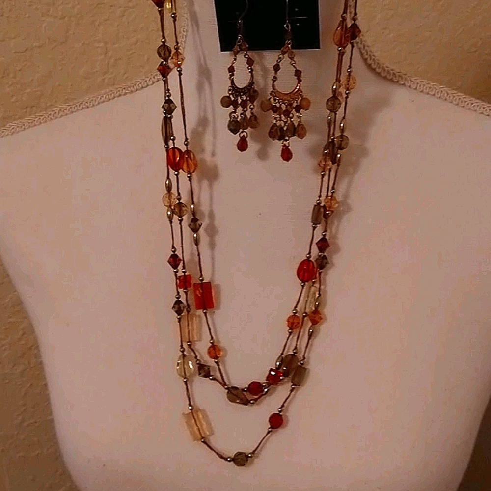 Necklaces and earrings